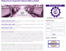 Tablet Screenshot of hyacinthfabrics.com